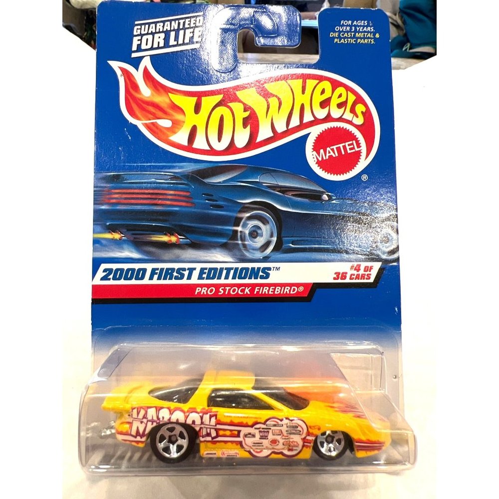 Hot Wheels 2000 First Editions 4 of 36 Collectable Car Pro Stock Firebird Box Da